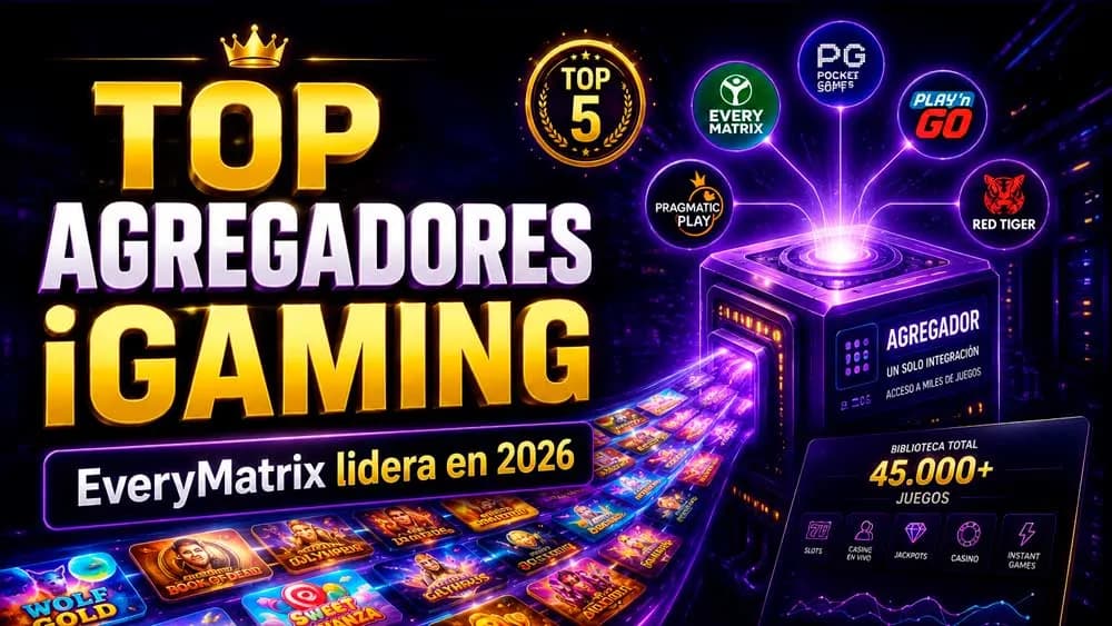 EveryMatrix lidera el ranking de agregadores iGaming con más juegos en 2026