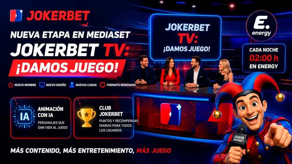 JOKERBET estrena nueva etapa en Energy con “JOKERBET TV: ¡Damos Juego!”