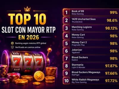 Las slots con mayor RTP en 2026: estos juegos destacan por sus porcentajes de retorno